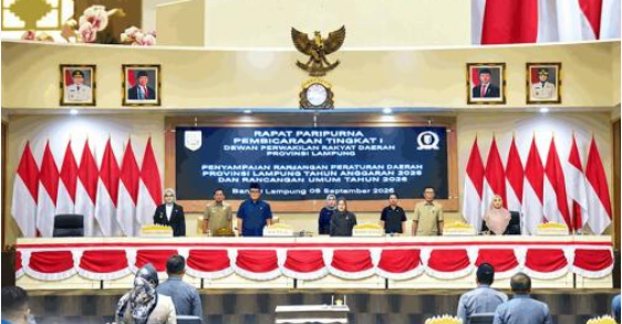 DPRD Lampung Gelar Paripurna, Biro Hukum Kawal Pembahasan Dua Raperda Prakarsa Pemprov